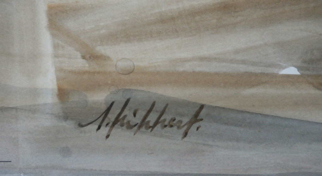 Ad Kikkert - Aquarel: haven  kopen? Bied vanaf 95!