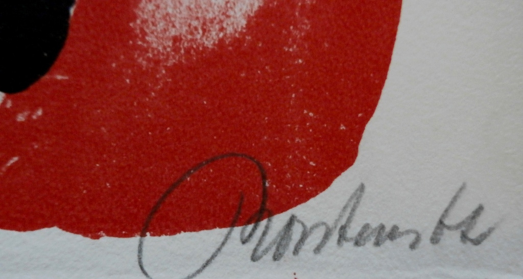 Anton Rooskens - litho: compositie - 1967 kopen? Bied vanaf 350!