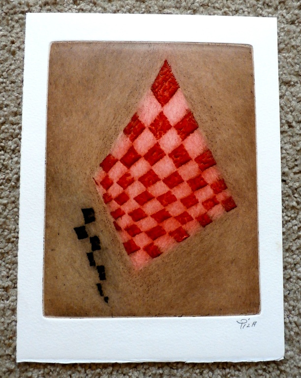 Arthur Luiz Piza - reliefgravure verkocht voor € 100!