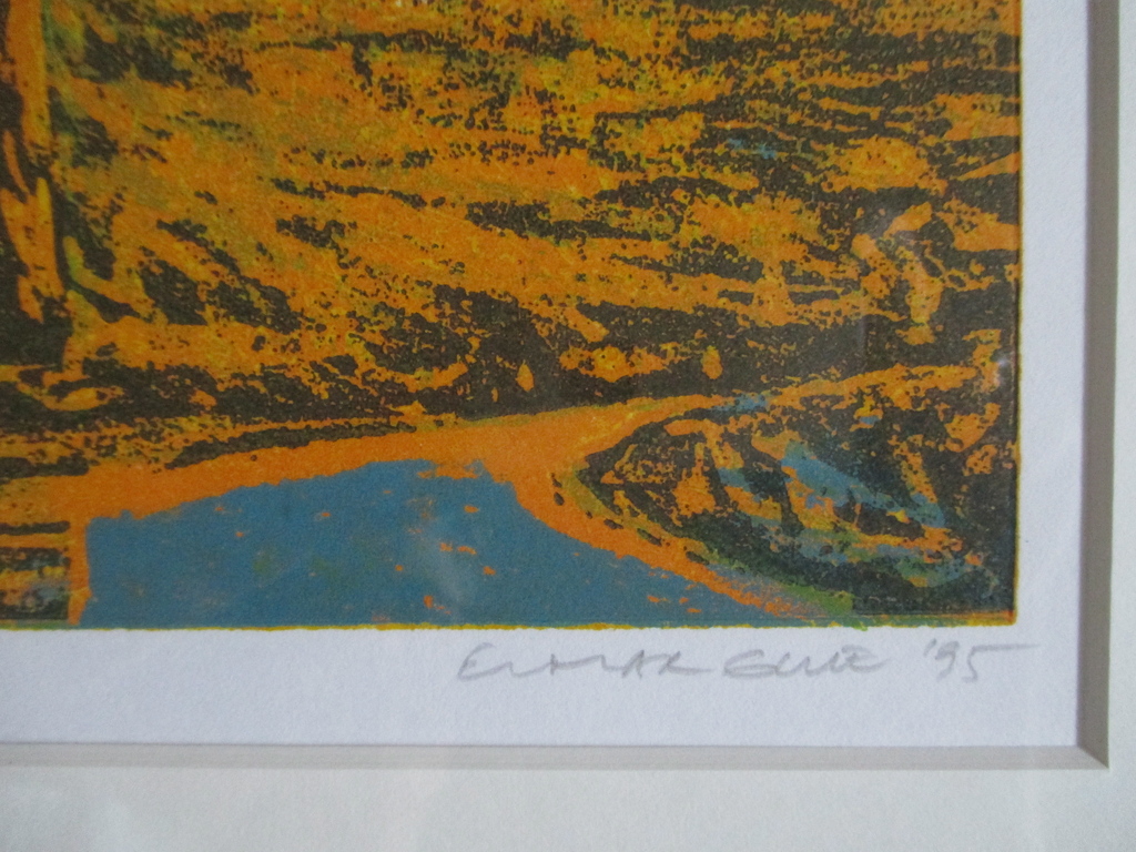 Elmar Gille, grafiek 1995, Mooi ingelijst kopen? Bied vanaf 70!