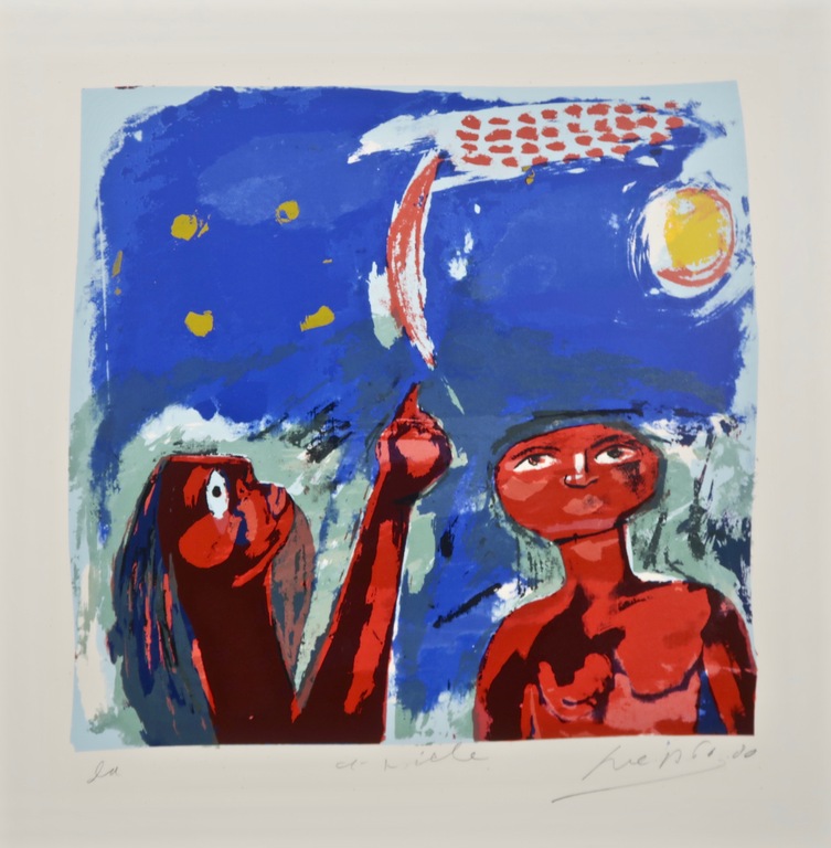 John Lie a Fo: Zeefdruk, Zonder titel kopen? Bied vanaf 1!