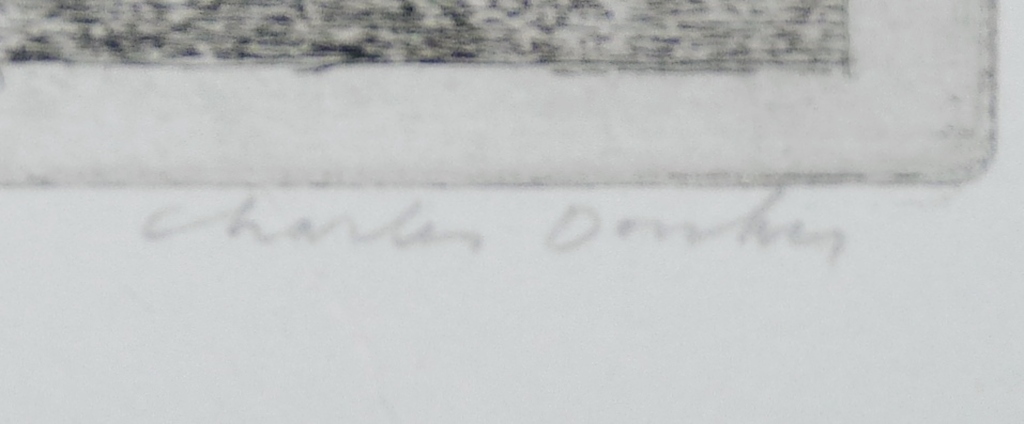 Charles Donker, Ets, Boom aan gracht  kopen? Bied vanaf 90!