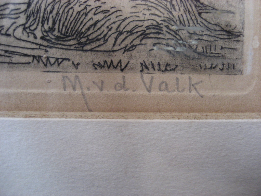 Maurits van der Valk - ets - "Brasemermeer"- kopen? Bied vanaf 25!