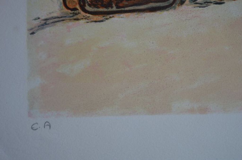 Ramon Dilley - lithografie in kleur - Hotel Crans Ambassador. Oplage E/A kopen? Bied vanaf 1!