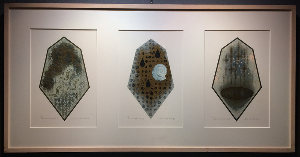 Bert Vredegoor: Miserere (zeefdruk, drieluik, 1991/1992) - ingelijst kopen? Bied vanaf 95!