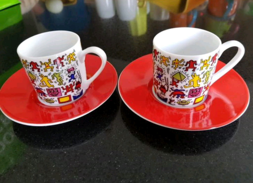 Koffie set Keith Haring kopen? Bied vanaf 10!