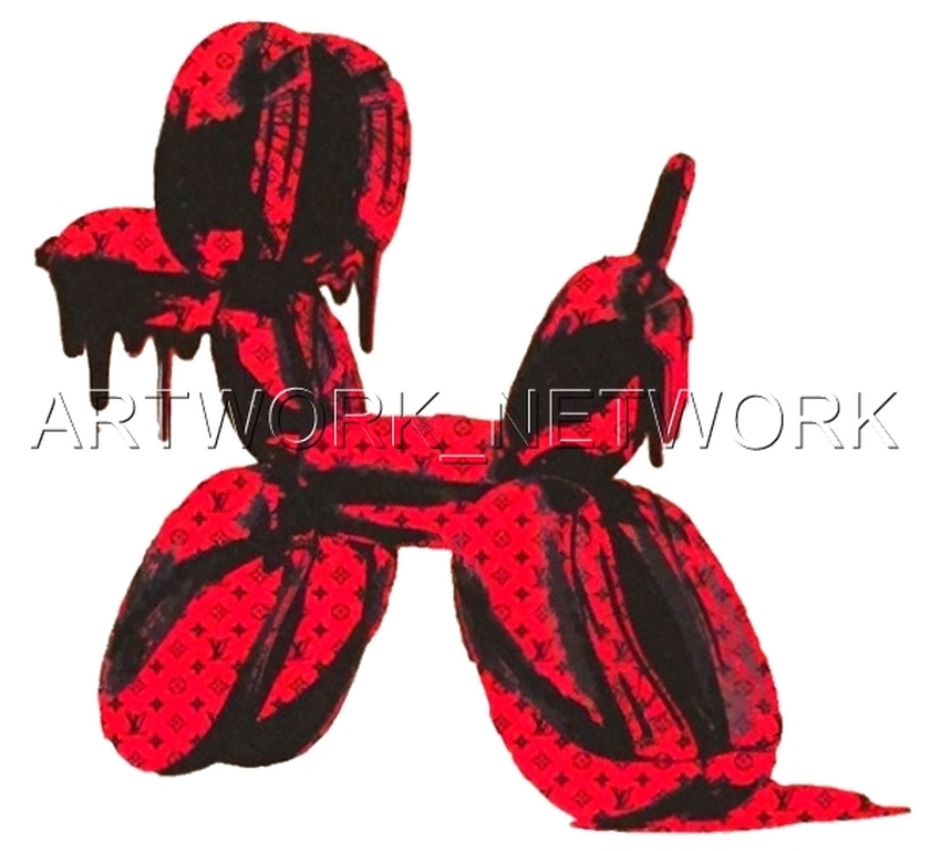 DEATH NYC "Dog" Red - n° A/P - Signed with COA (Edition Artist Proof) kopen? Bied vanaf 1!