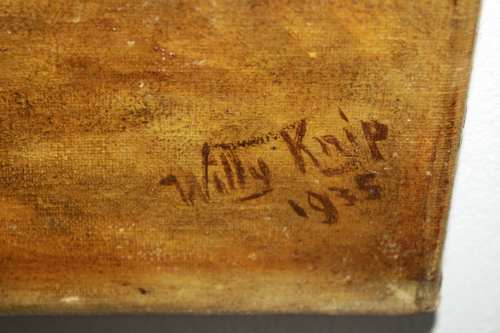 STUDIE OLIEVERF STRAATJE MET KAR DORDRECHT van WILLY KNIP kopen? Bied vanaf 1!