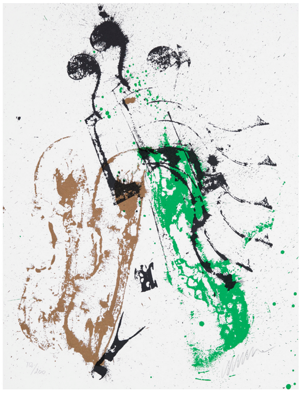 Arman: Zeefdruk, Accords a cordes II verkocht voor € 150!