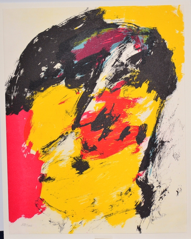 Eugene Brands: Kleurenlitho. Uitgave Court Graphics verkocht voor € 175!