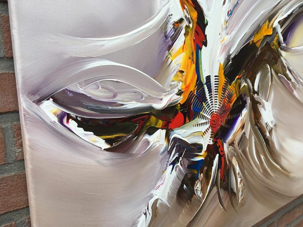 Gena - Abstract - Acrylverf op doek - 2017 - Gesigneerd kopen? Bied vanaf 150!