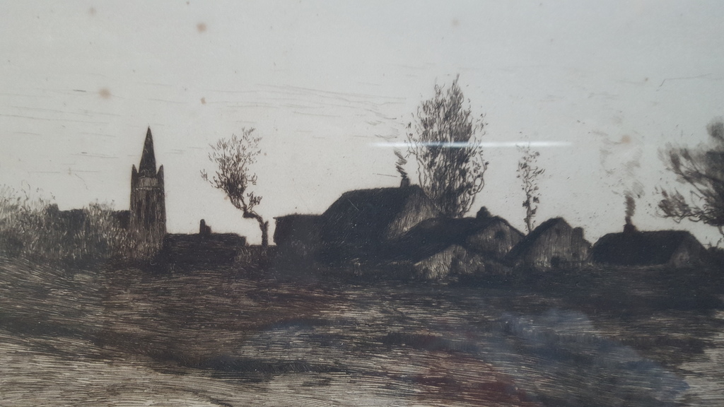 Rosenberg - ets, Evening shadows, gesigneerd in de plaat kopen? Bied vanaf 1!