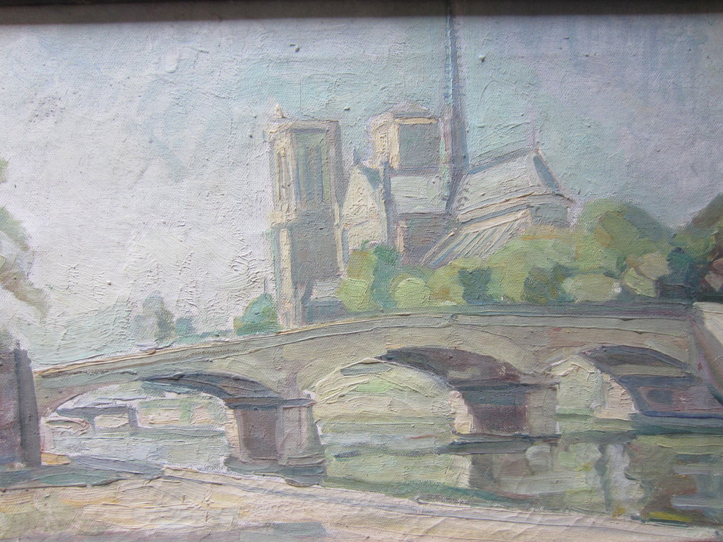 Cees van Ijssedijk Olie op doek Parijs kopen? Bied vanaf 1!