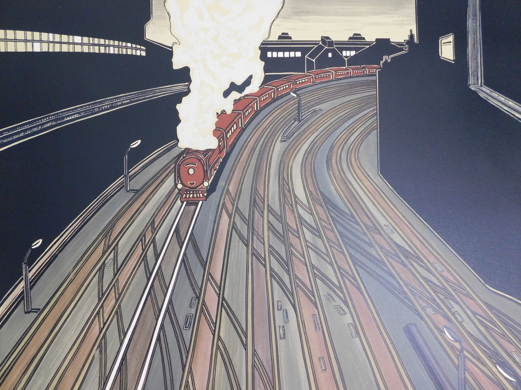 Bruno Vekemans - Lithografie - Le Train kopen? Bied vanaf 125!