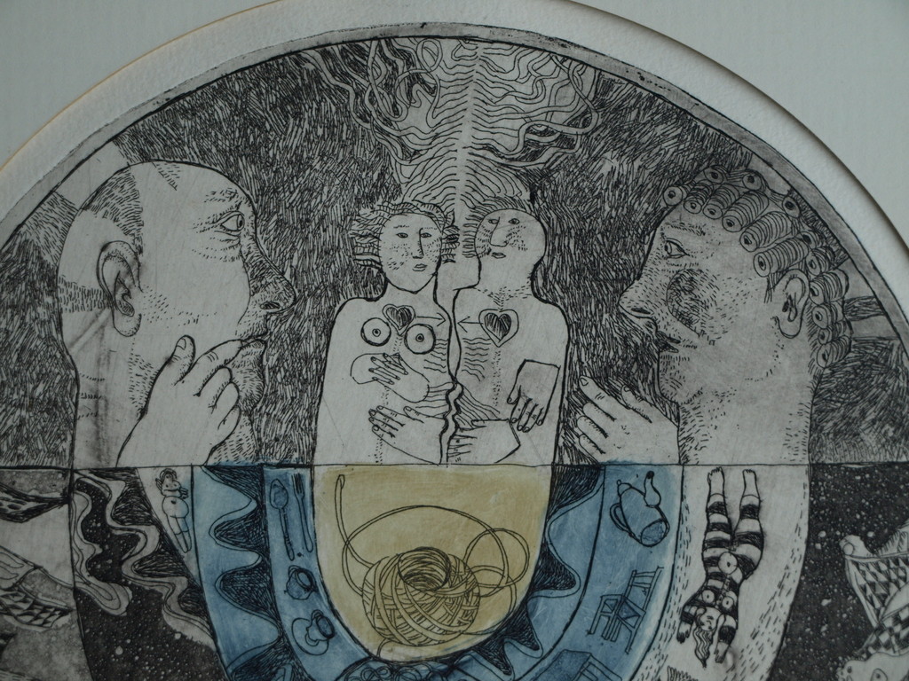 Karin Campfens : Ronde ets, Zonder titel – nr 67 van 100 ex.  kopen? Bied vanaf 1!