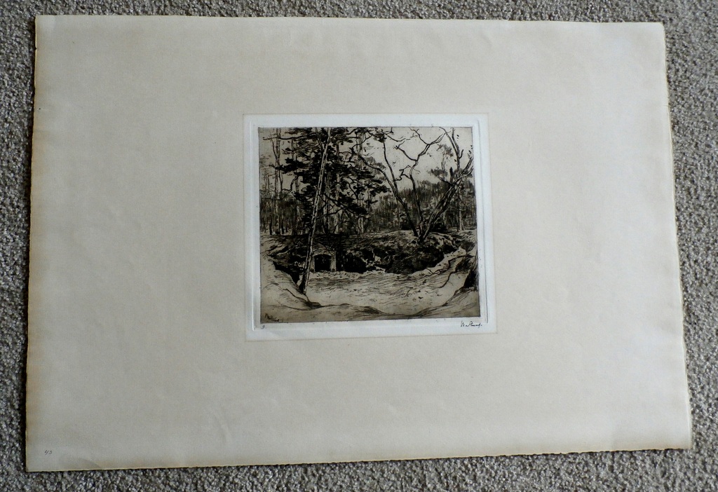 Wiilem de Zwart - grote ets: Ruine kopen? Bied vanaf 40!