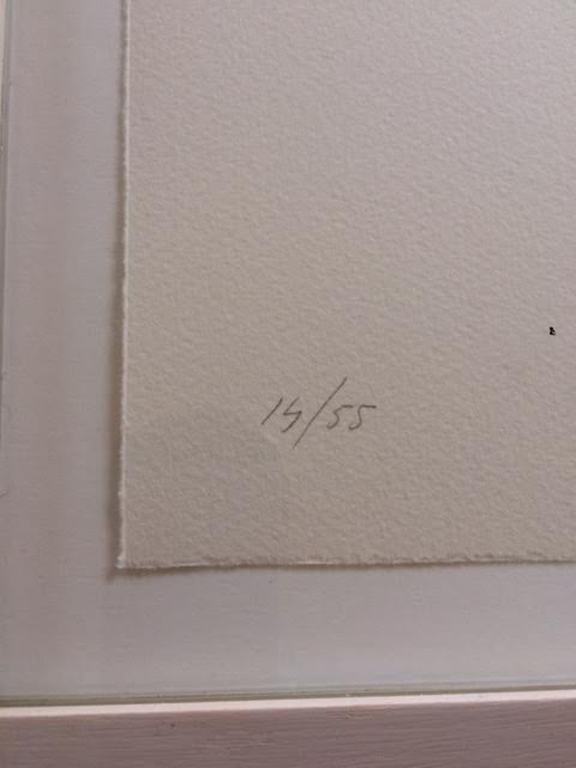 Joris Geurts Zeer mooie Houtsnede ZT Bruin Ingelijst achter glas kopen? Bied vanaf 55!