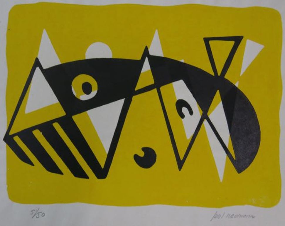 Juul Neumann: Litho, Zonder titel  verkocht voor € 45!
