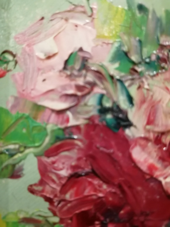 onbekend kunstenaar - olieverf op paneel - bloemen stilleven - circa 1960 kopen? Bied vanaf 1!