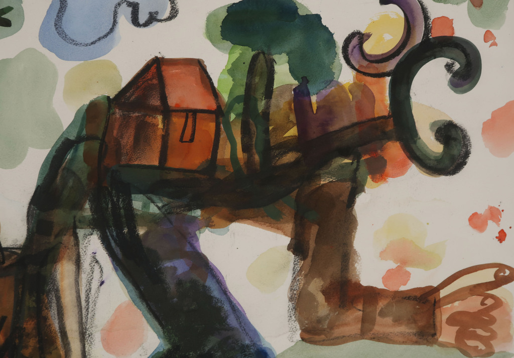 Anton Martineau: Aquarel en Krijt, Z.T. kopen? Bied vanaf 120!