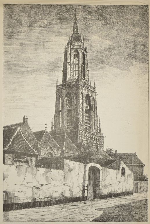 Onbekend: Ets. Kerktoren kopen? Bied vanaf 1!