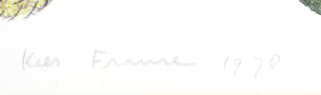 Kees Franse: Litho op papier, Herfst in de zomer kopen? Bied vanaf 20!