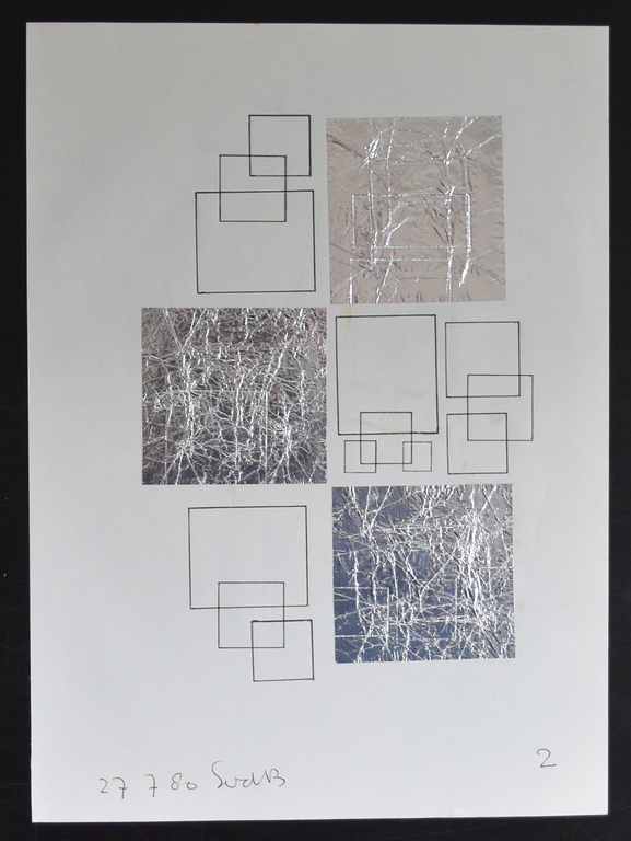 Siep van den Berg. constructivistische tekening/collage, 1980, gesigneerd kopen? Bied vanaf 1!