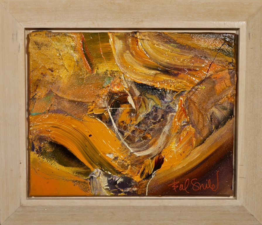 Bert Smidt: Acryl op doek, Zonder titel - Ingelijst verkocht voor € 90!