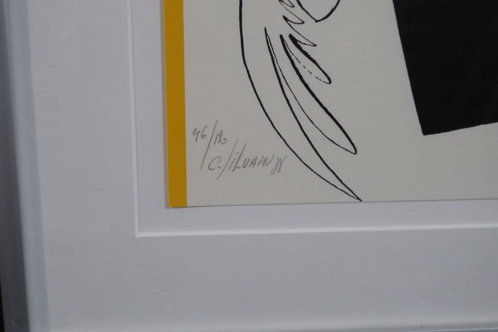 Christian Silvain: Zeefdruk, Oiseau - Ingelijst kopen? Bied vanaf 50!