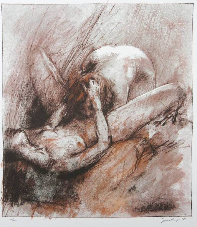 Jan Asselbergs: Litho, Erotische voorstelling kopen? Bied vanaf 1!