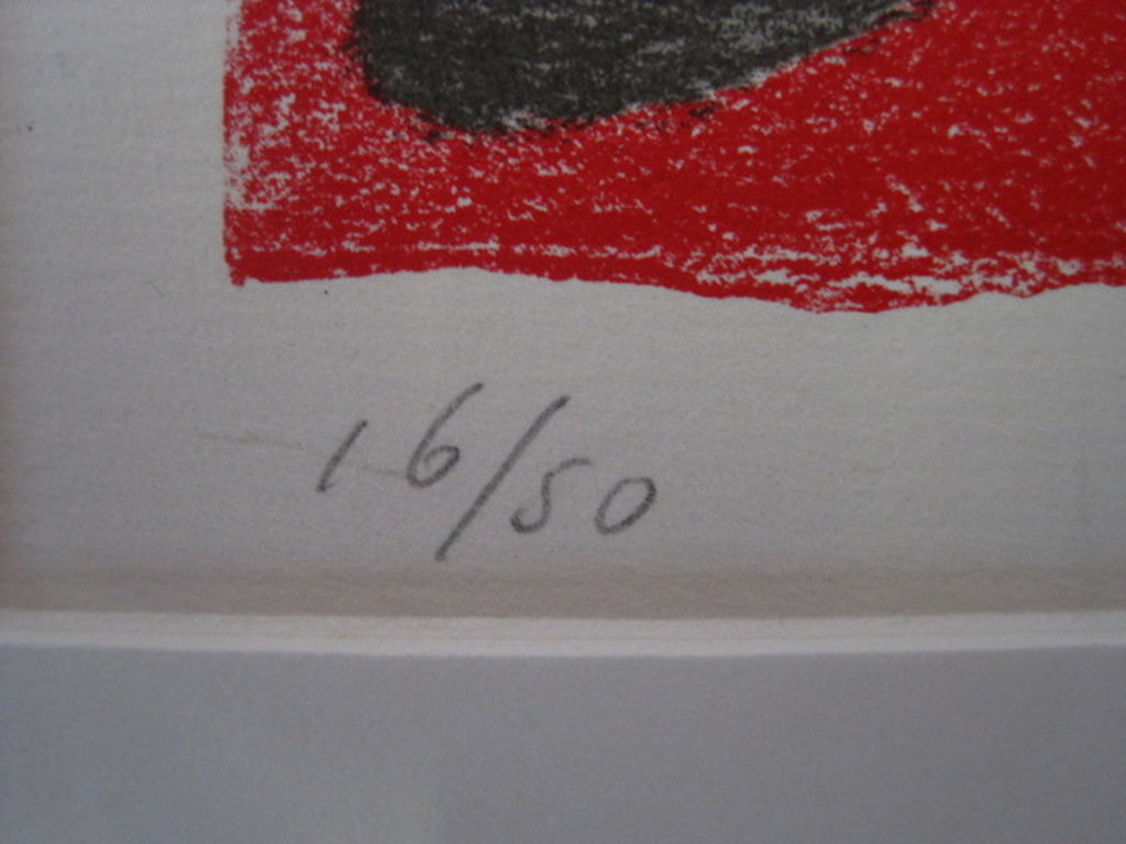 Late en  zeldzame 1987 gesigneerde Kees Spermon (1941-1992) Lithografie  kopen? Bied vanaf 1!