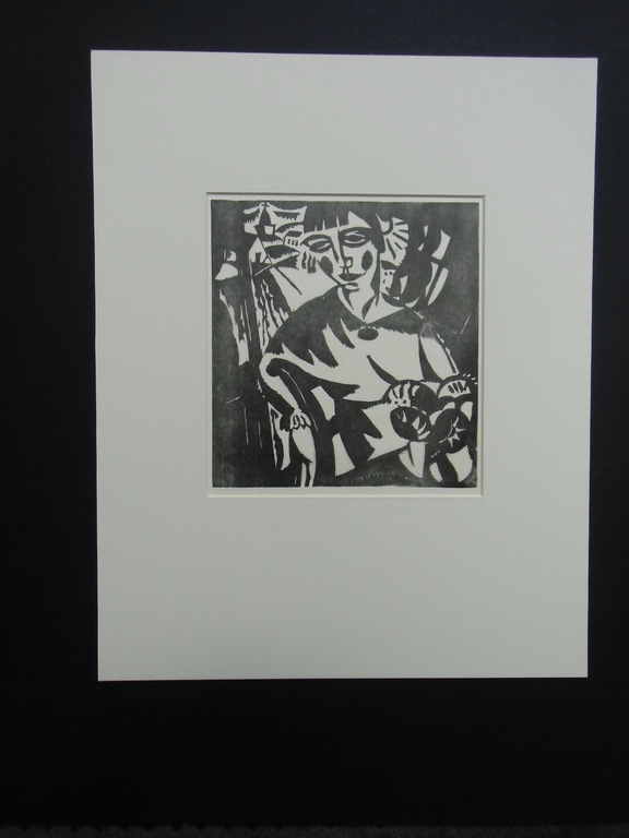 VROUWENPORTRET   ///   HOUTSNEDE VAN GUSTAVE DE SMET kopen? Bied vanaf 50!