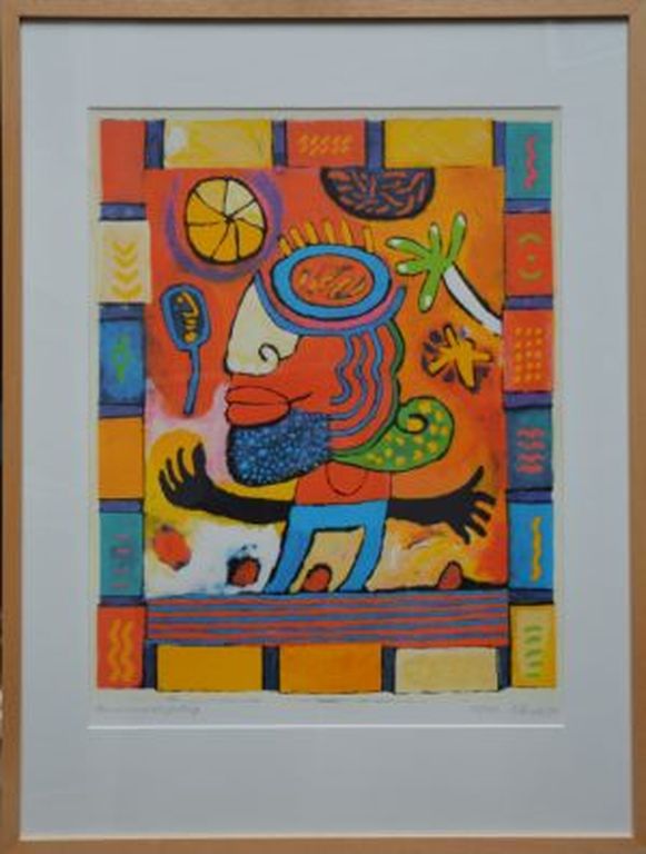 Clemens Briels ,zeldzame zeefdruk 'the convertible feeling''(collectors item!) kopen? Bied vanaf 285!