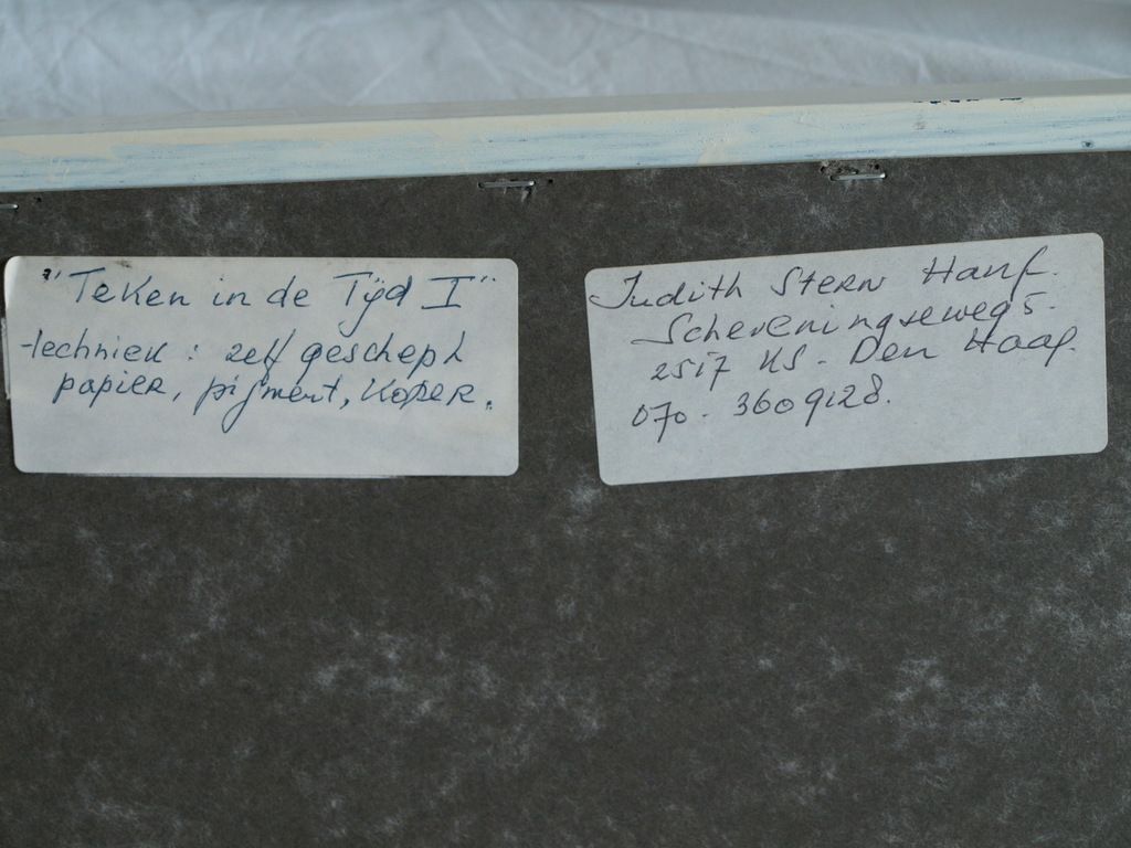 Judith Stern Hanf : papierkunst , Teken in de tijd I  â�� gesigneerd & ingelijst kopen? Bied vanaf 250!