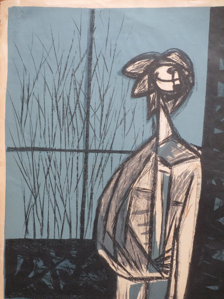 Wally Elenbaas, Staand figuur, Kleurenlitho kopen? Bied vanaf 25!