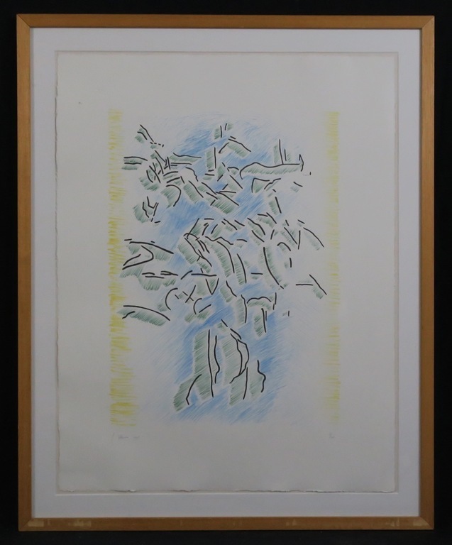 Jaap Hillenius: Litho, Zonder titel - Ingelijst kopen? Bied vanaf 20!