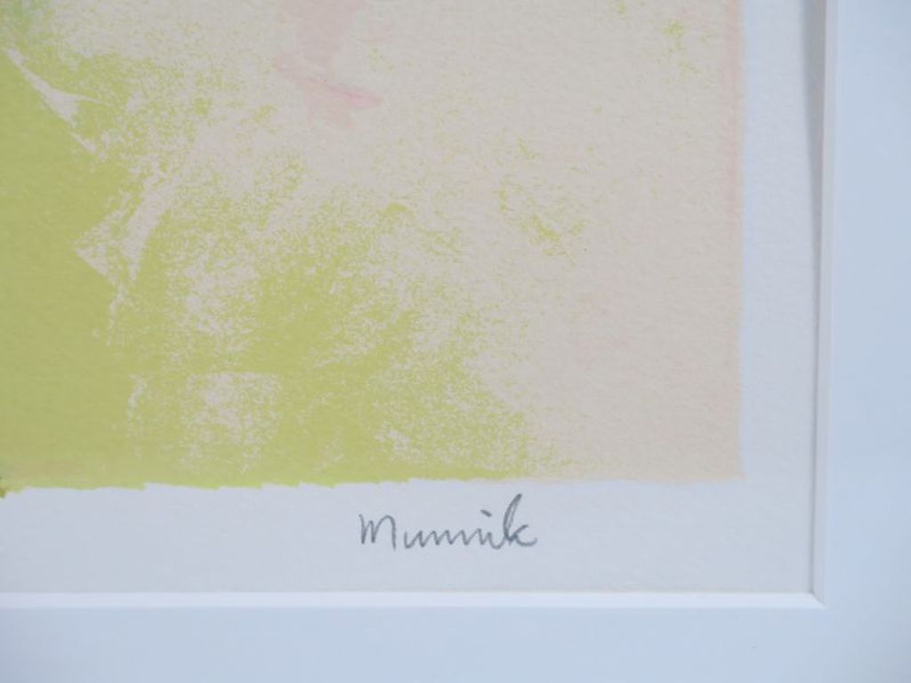 Peter Munnik: Litho, Abstracte figuur - Ingelijst (groot) kopen? Bied vanaf 50!