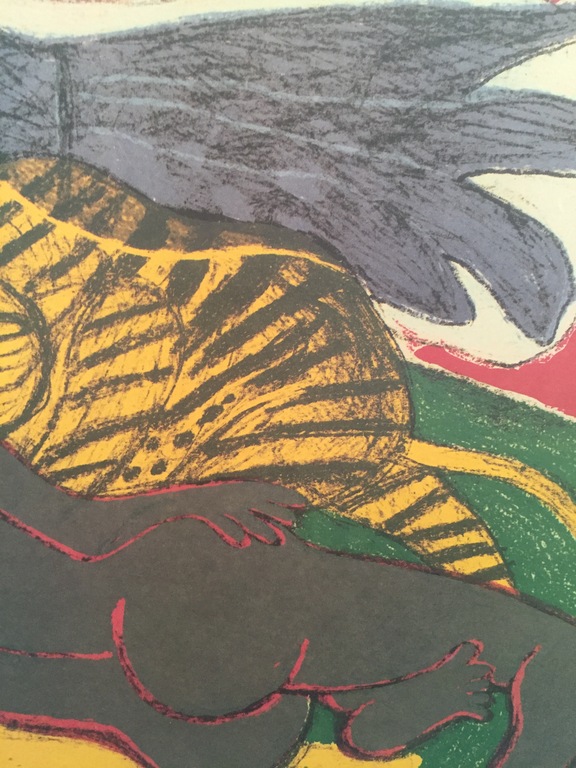 Corneille, Lithografie, gesigneerd met potlood, ingelijst achter glas.  kopen? Bied vanaf 175!