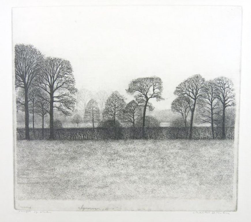 Charles Donker, ets: Rhijnouwen verkocht voor € 200!