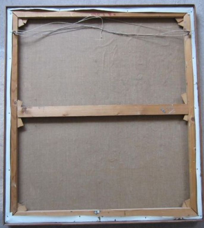 abstract =Roelof Frankot 1911-1984= olieverf op doek uit 1974 kopen? Bied vanaf 1000!