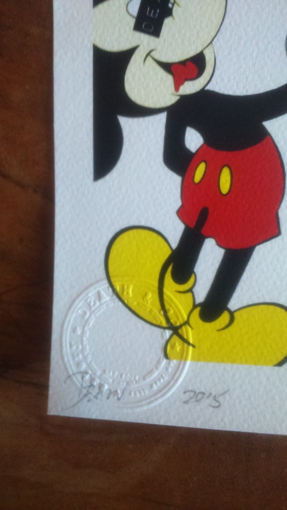 Death NYC large Fine Art Print Mickey with COA and Seal kopen? Bied vanaf 49!