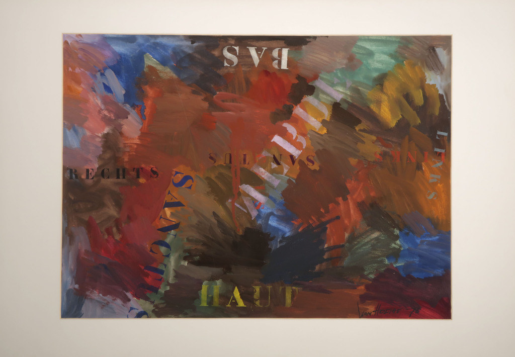 Jan van Holthe: Gouache op papier, Rechts-links kopen? Bied vanaf 20!