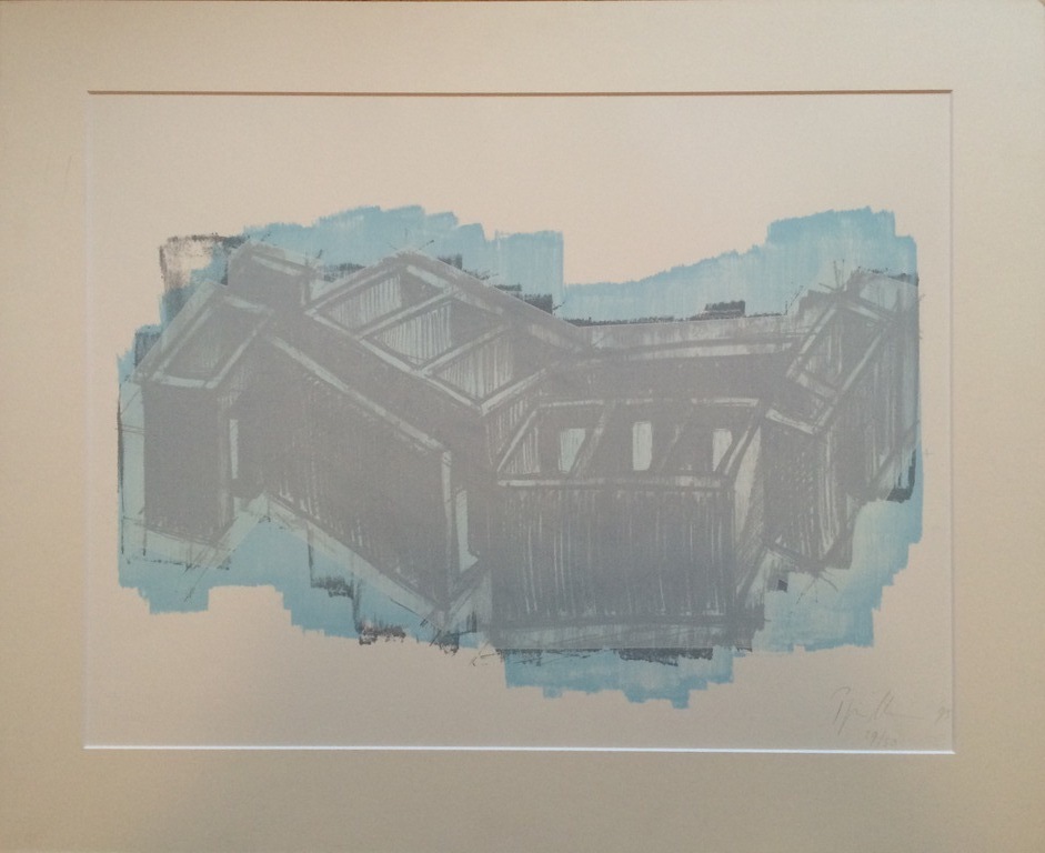 Pjotr Muller: Zeefdruk, Architecturale voorstelling kopen? Bied vanaf 30!