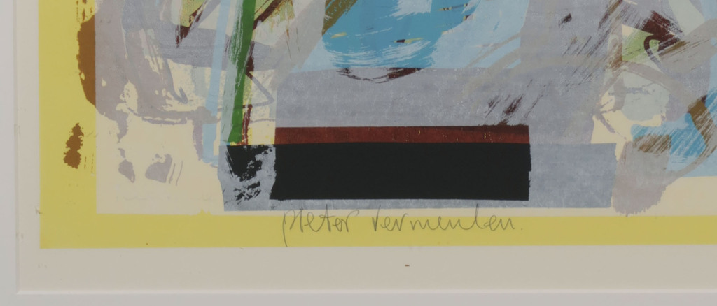 Pieter Vermeulen: Zeefdruk, Z.T. - Ingelijst kopen? Bied vanaf 20!