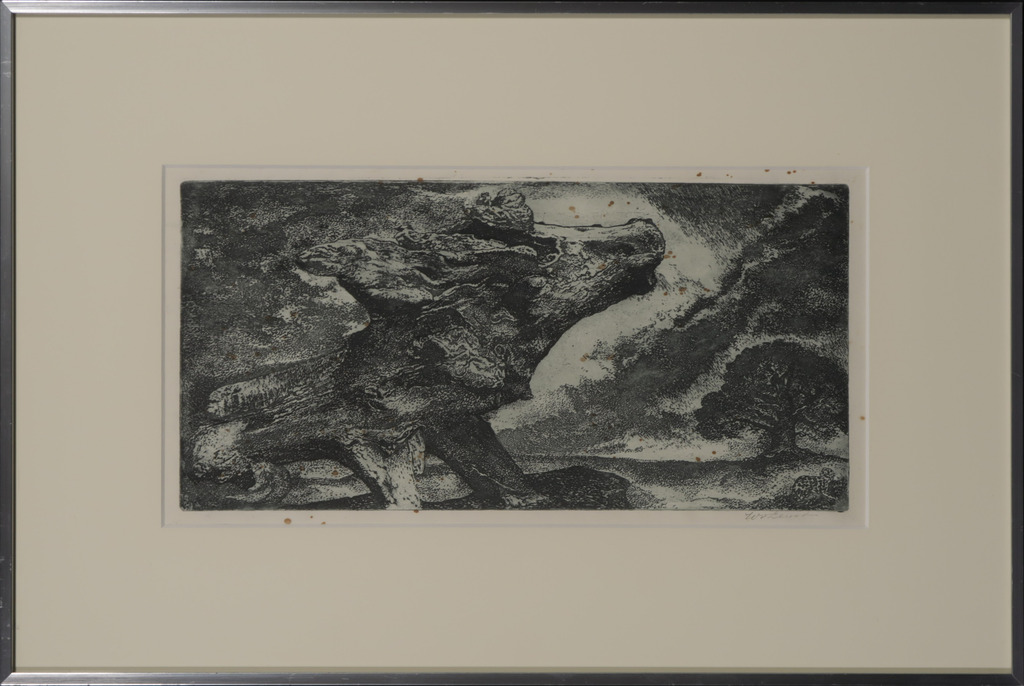 Willem van Leusden: Ets, Zwammen - Ingelijst kopen? Bied vanaf 1!