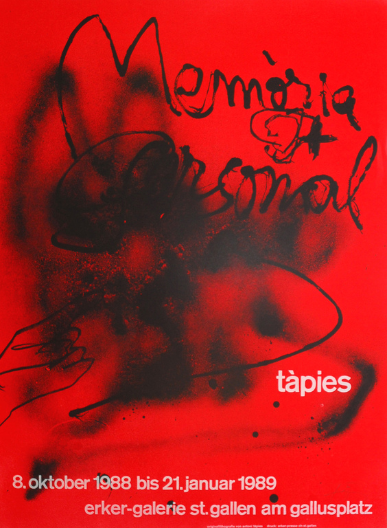 Antoni Tapies - Kleurenlitho -  "Memoria Personal" - gelimiteerd verkocht voor € 50!