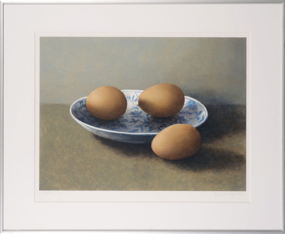 Fred de Heij: Giclee, Stilleven III - Ingelijst verkocht voor € 35!