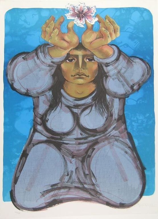 Jorge Dumas - The Offering - handgesigneerde lithografie - oplage 300 ex. kopen? Bied vanaf 1!