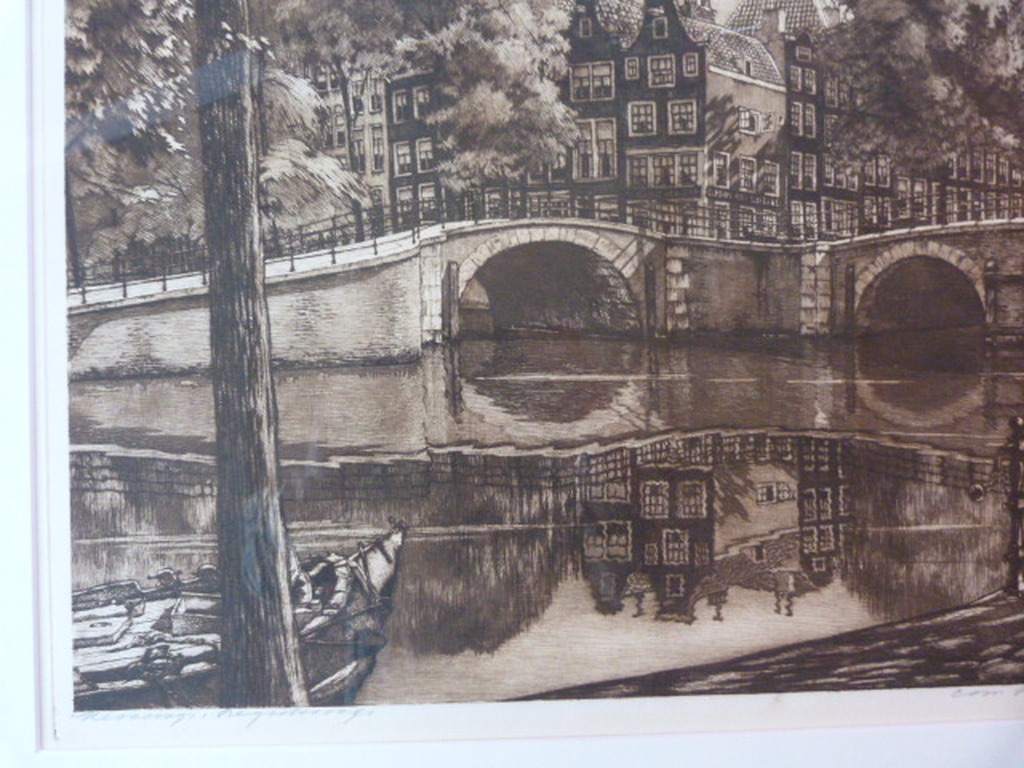 Corn. Brandenburg  ( 1884 – 1954 ) - Keizersgracht -Reguliersgracht te Amsterdam kopen? Bied vanaf 110!