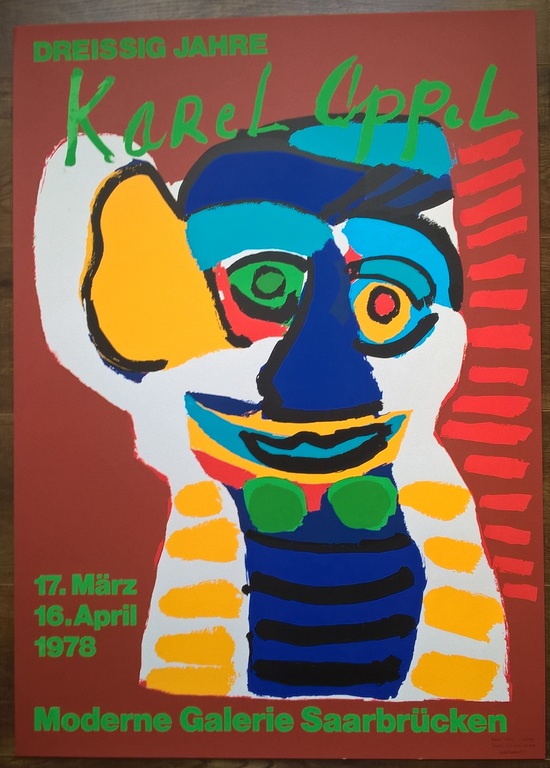 Karel Appel – Zeefdruk  affiche verkocht voor € 90!